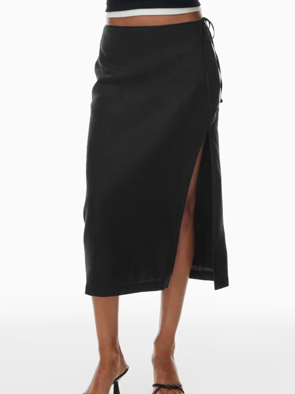 Aritzia Wilfred Linen Midi Pencil Skirt